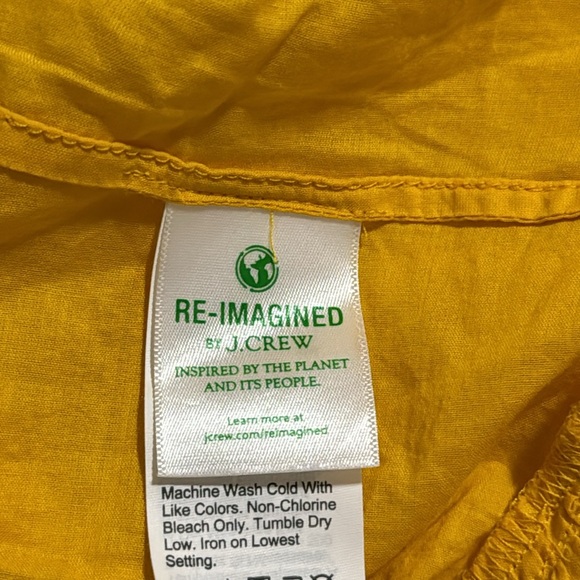 J Crew Tiered Cotton Voile Beach Maxi Dress Yellow Semi Sheer NWT 2021-Small - Picture 10 of 12